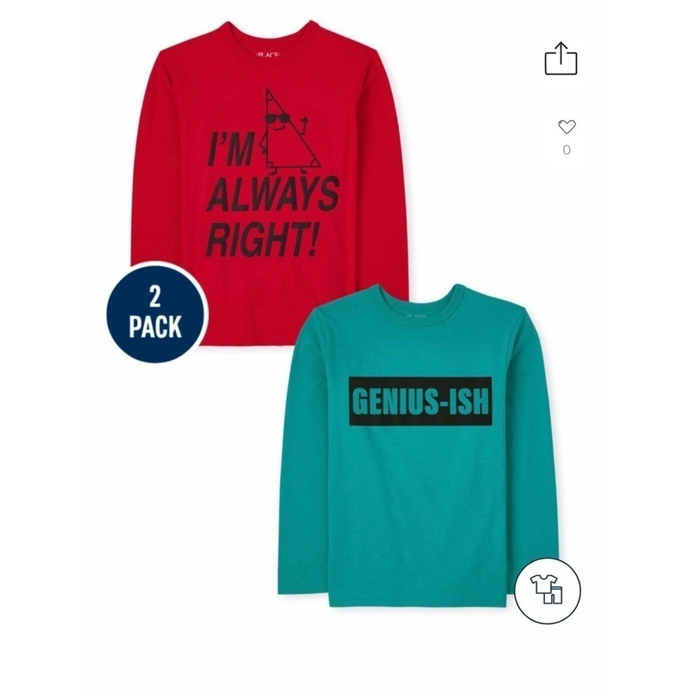 The Children’s Place Genius 2 Pack T-Shirt